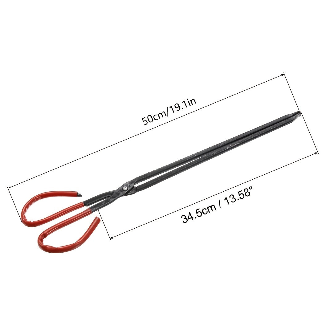 Heavy Duty 3-Piece Metal BBQ Grill Tools Set with Long Handles for Outdoor Cooking