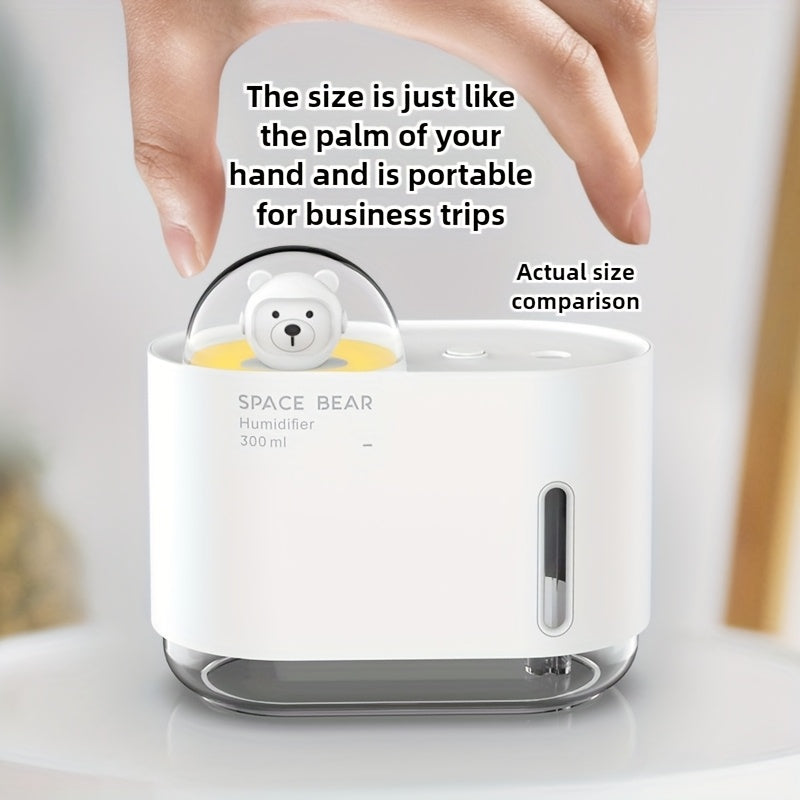 Portable Ultrasonic Cool Mist Humidifier with Night Light 2 Mist Modes Quiet Operation