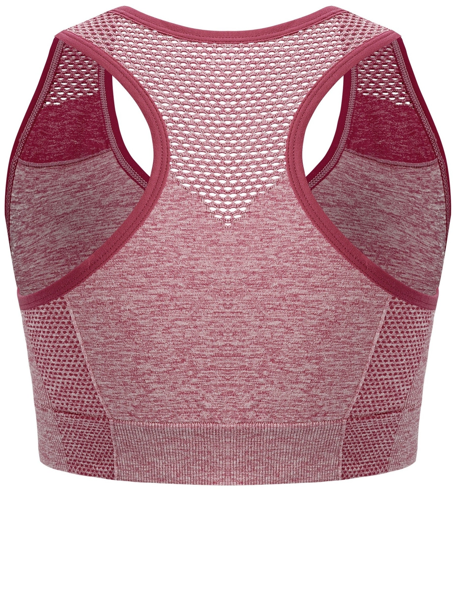 Plus o'lcham nafas oladigan, shovqinsiz tarmoq sport brasi uchun yoga