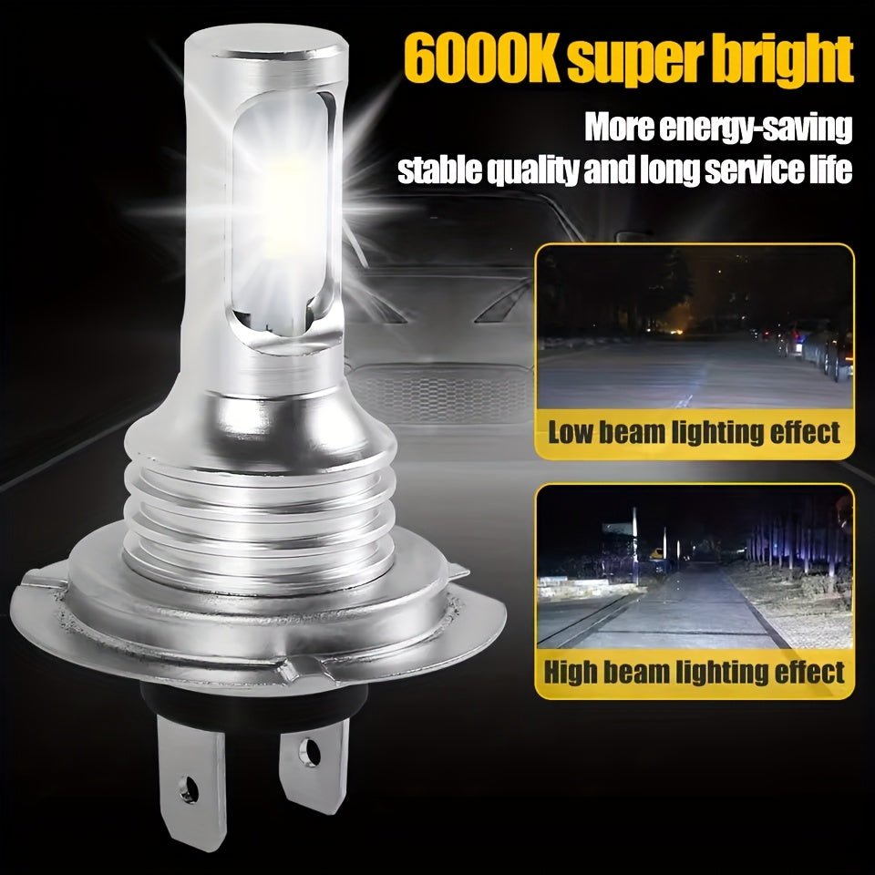 LED Car Fog Light Bulbs 2 Pack 6000K White H7 H4 H11 H8 9145 12V