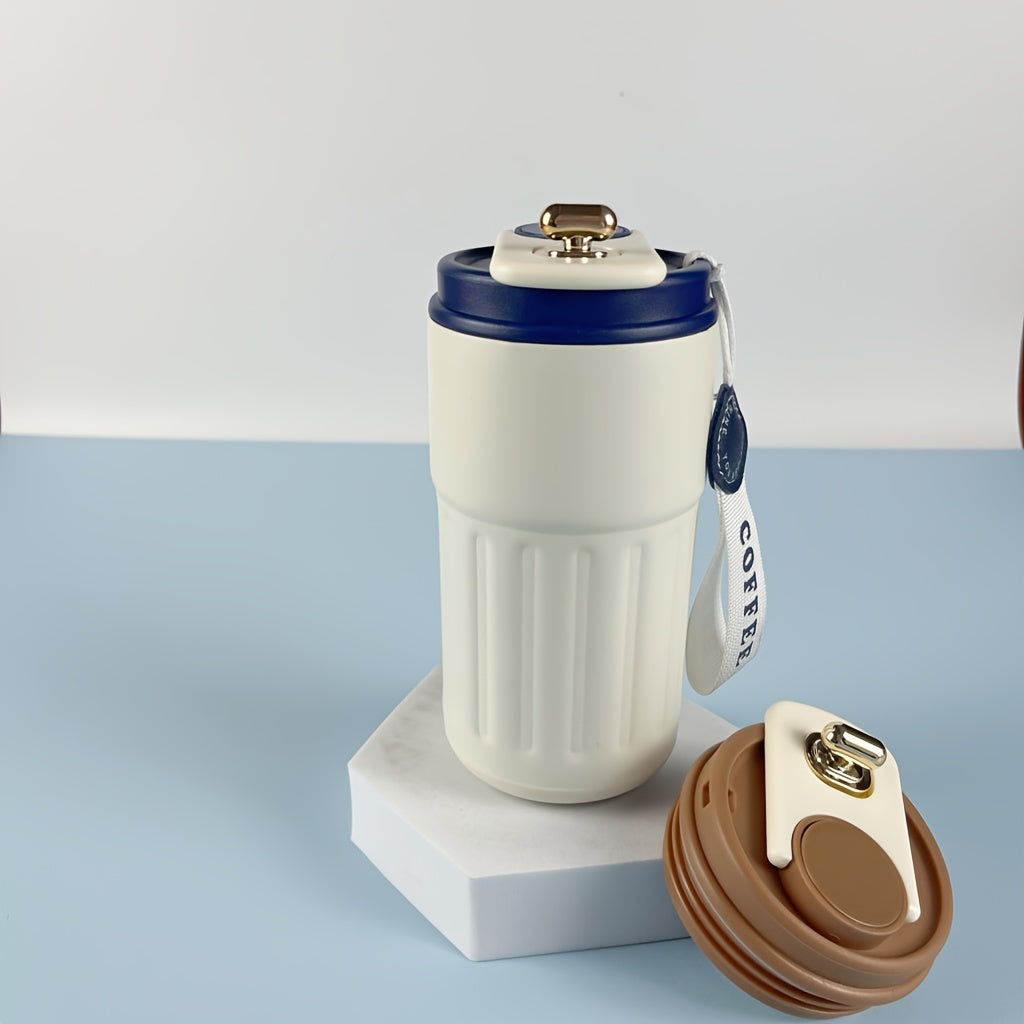 Double-Layer Stainless Steel Vacuum Coffee Mug Portable for Car Travel