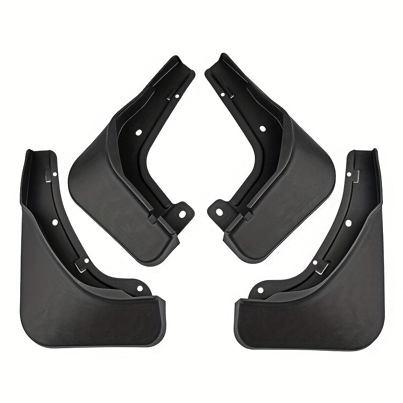 Car Mud Flap Set Black 4 Pcs Front and Rear for Compact SUV