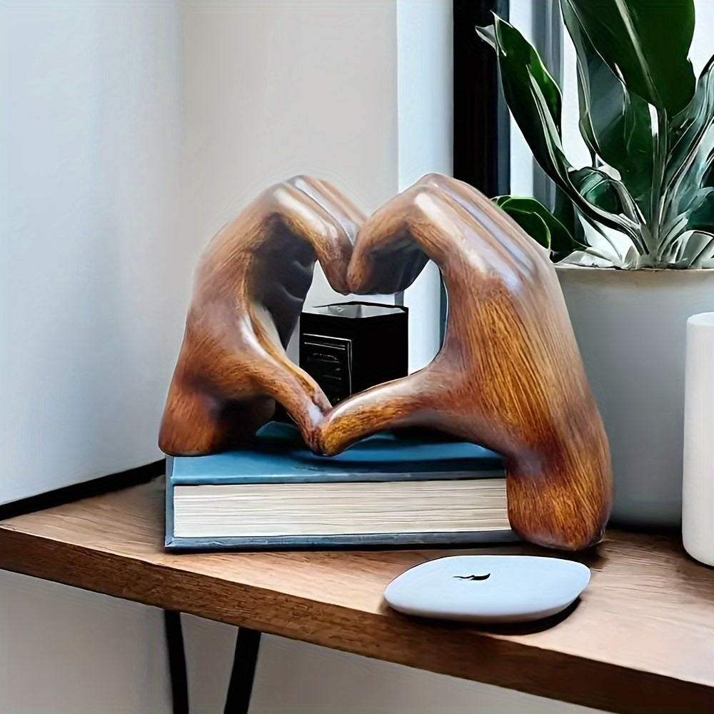 Heart-Shaped Resin Sculpture Home Decor Gift for Holidays or Special Occasions