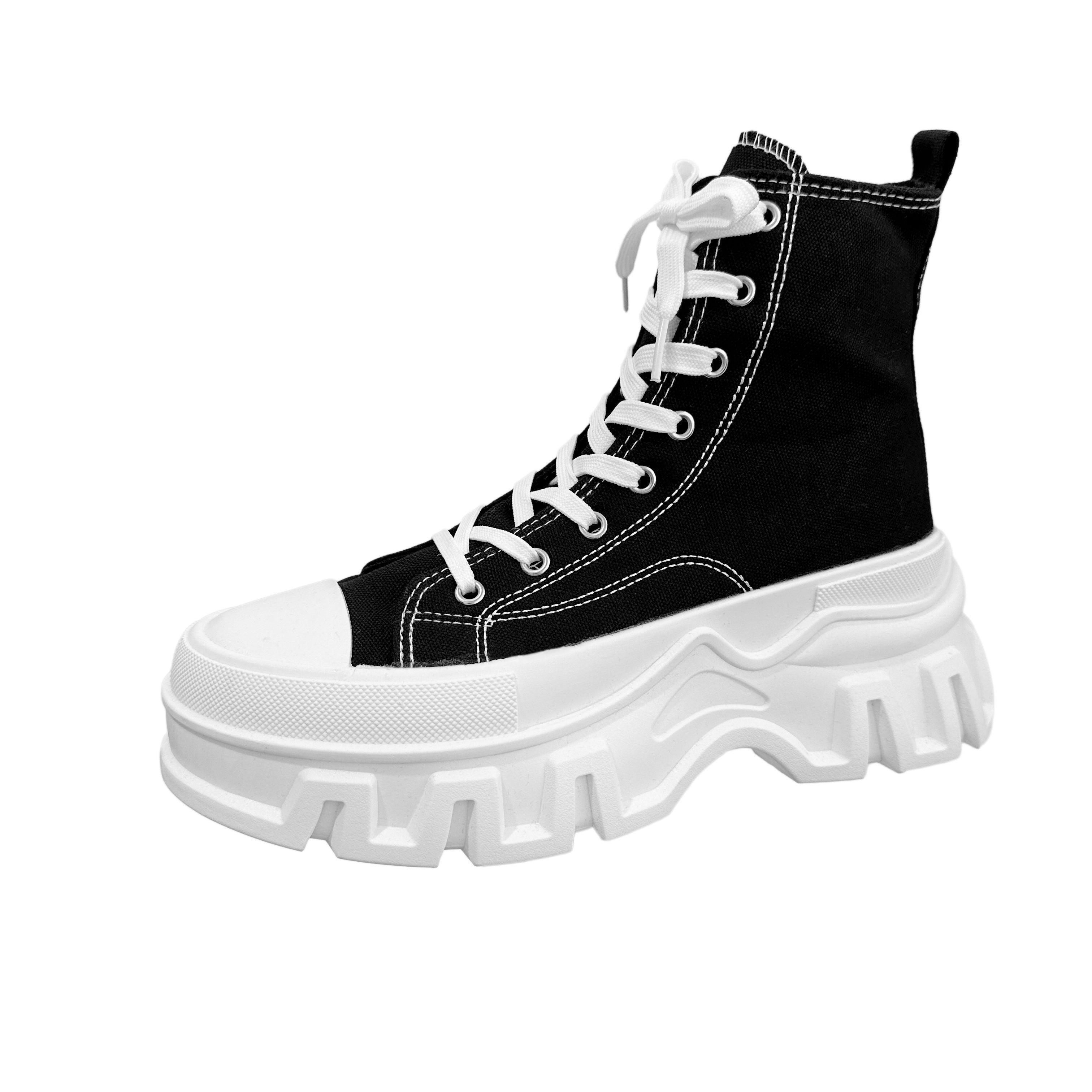 Zapatillas altas de hombre con suela de goma antideslizante y cordones duraderos