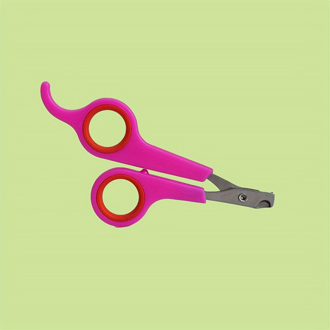 Kichik uy hayvonlari uchun qulay tutqichli zanglamas po'latdan yasalgan tirnoq kesgichlar.