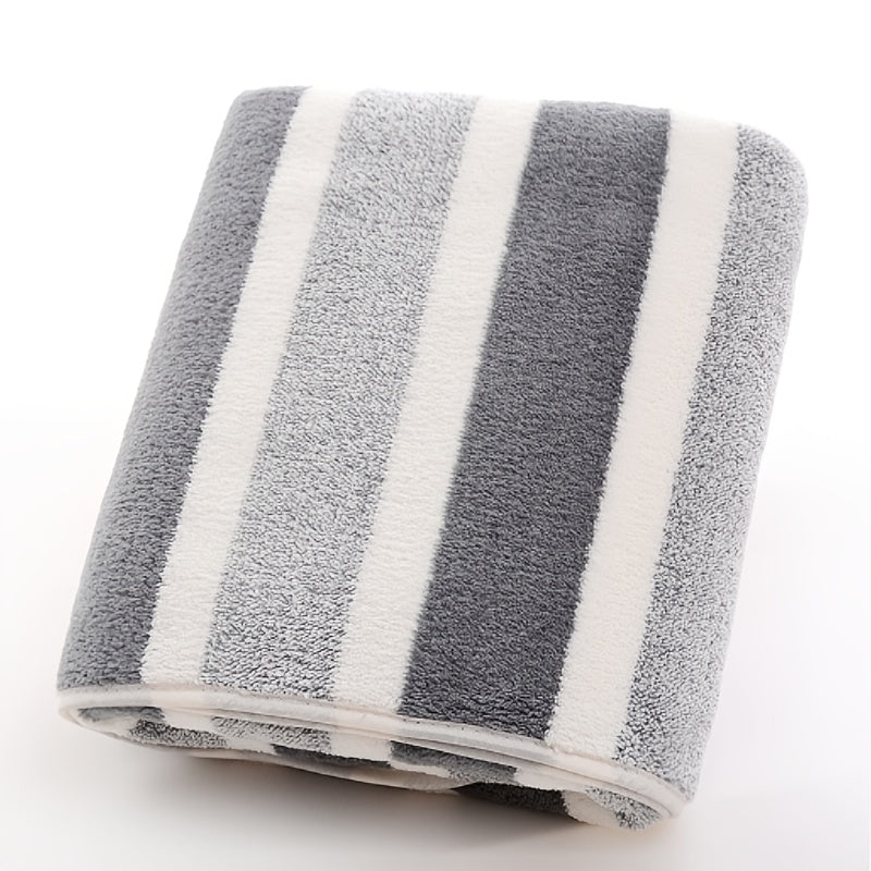 Absorbent Striped Towel Set for Home Bathrooms Ideal for Gift