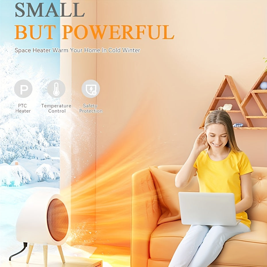 Fast Heating Space Heater with Overheat Protection for Office and Home