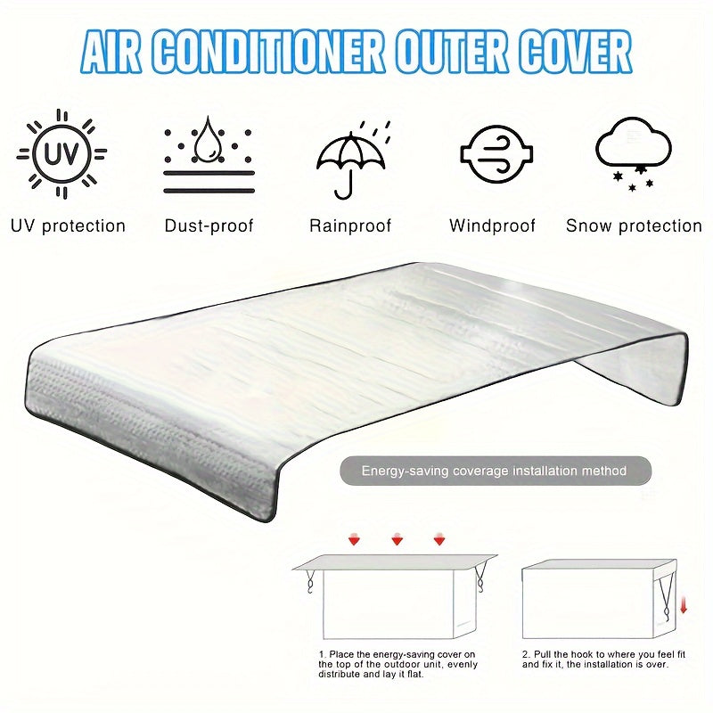 Durable Waterproof Aluminum Air Conditioner Cover for Outdoor Protection