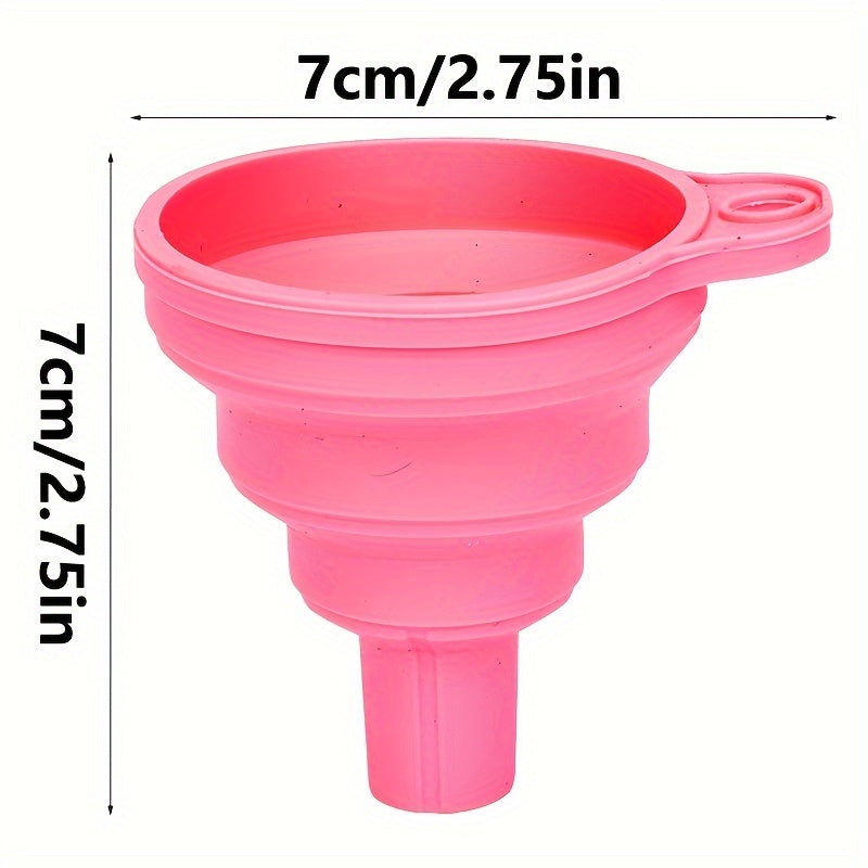 Универсальная силиконовая жидкая воронка с телескопической длинной горловиной для замены масла