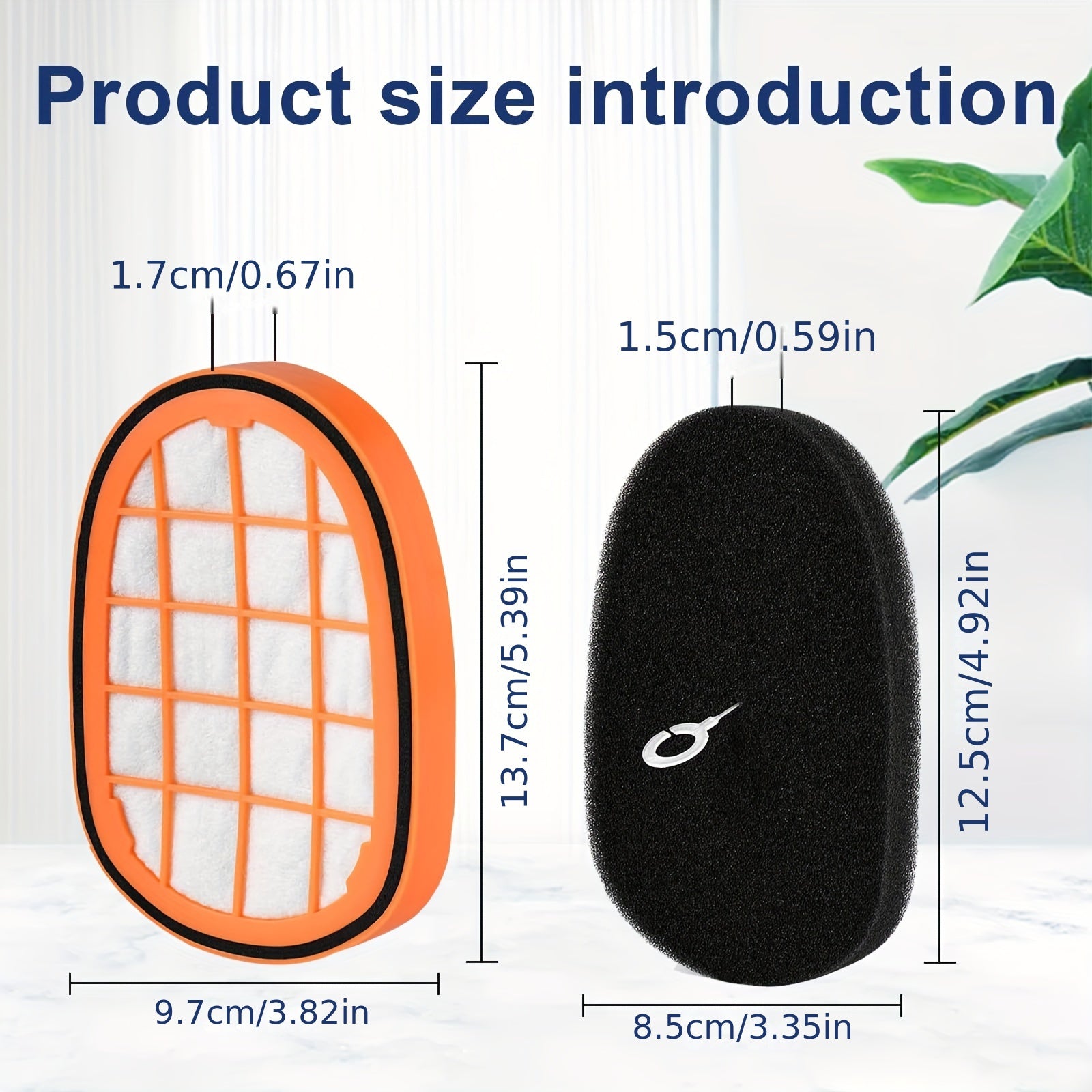 Filtro de aspiradora lavable premium de 6 unidades para aspiradoras de mano sin cable