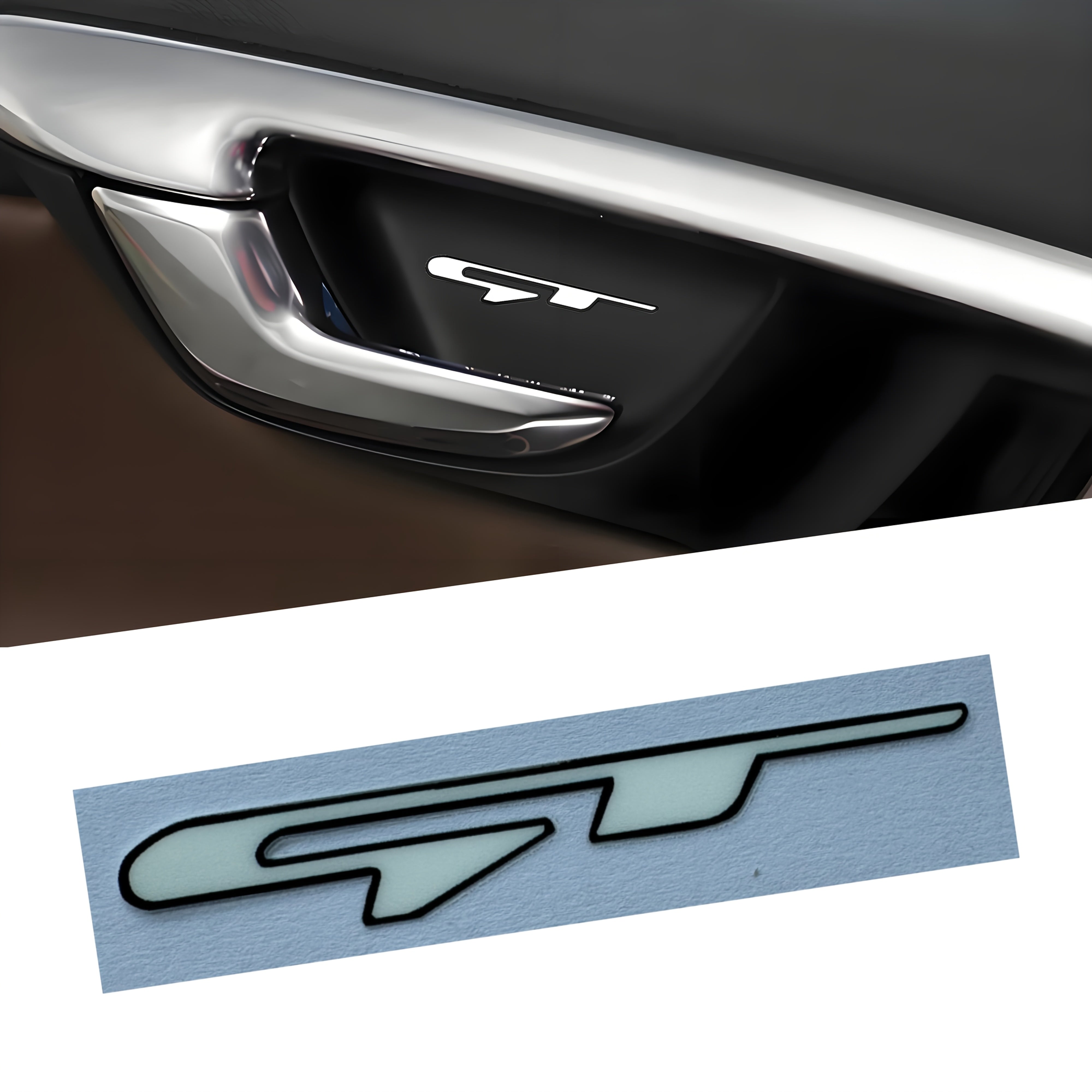 2 dona qora vinil avtomobil logotipi stikerlari oq o'q decal tashqi uslub