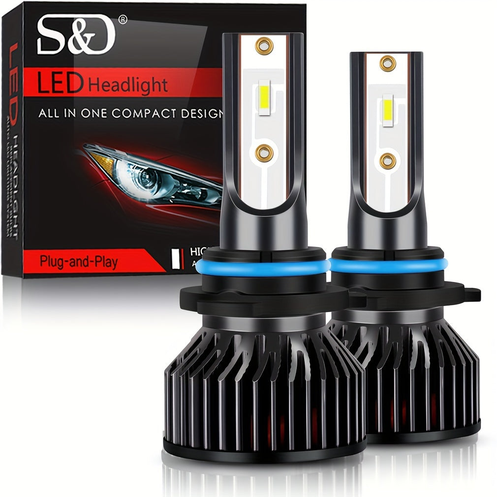 Bombilla de faro LED H4 H7 H11 9005 9006 6000K 60000LM 100W para coche