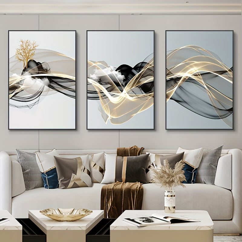3-Piece Canvas Wall Art Set Landscape Modern Art Posters for Bedroom Living Room Decor