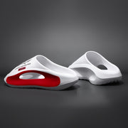 Women's Face Print Slides Thick Sole Non-Slip Breathable Open Toe Sandals for Indoor Outdoor