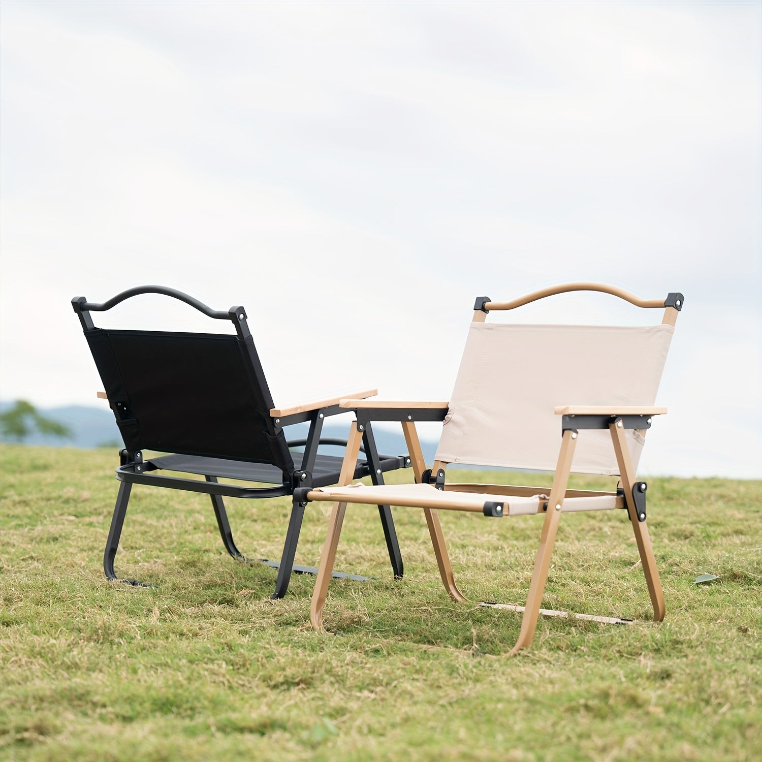 TORGWIN Portativ Qayriladigan Kampir O'tiradigan Stul, Alyuminiy Qotishma Ramka, Oksford Matosi O'tiradigan Joy, Qayriladigan Qo'l, Bo'yalgan Yuzasi - Katta O'lchamdagi Qayriladigan Stul