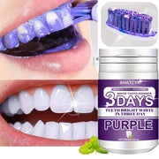 Purple Teeth Cleaning Powder for Daily Oral Care, Deep Polishing Tooth Powder
