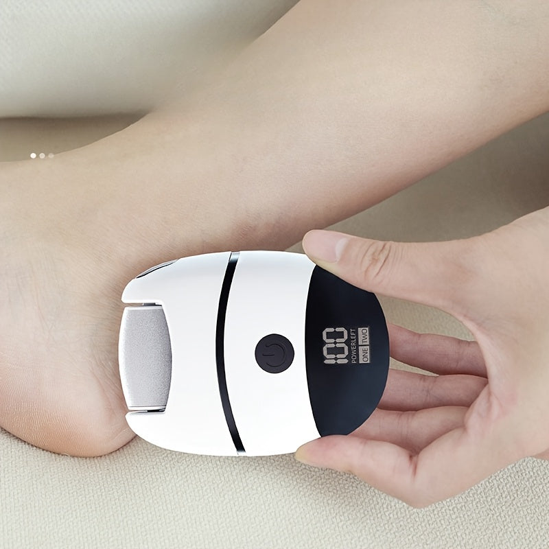 Электрическая щетка для ног с ЖК-дисплеем и 5 насадками для удаления омертвевшей кожи