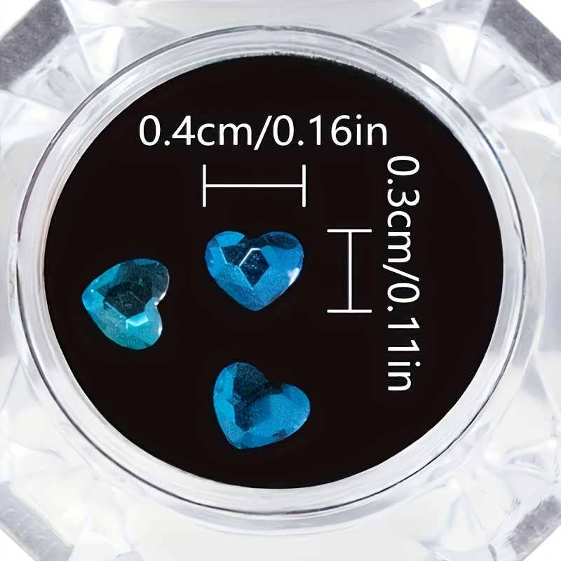 Women Teen Y2K Love Heart White Rhinestone Jewelry Set Valentines Party