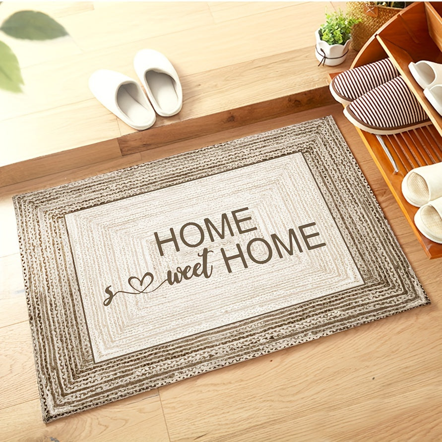 Striped Doormat Non-Slip Indoor Welcome Mat for Living Room Bedroom