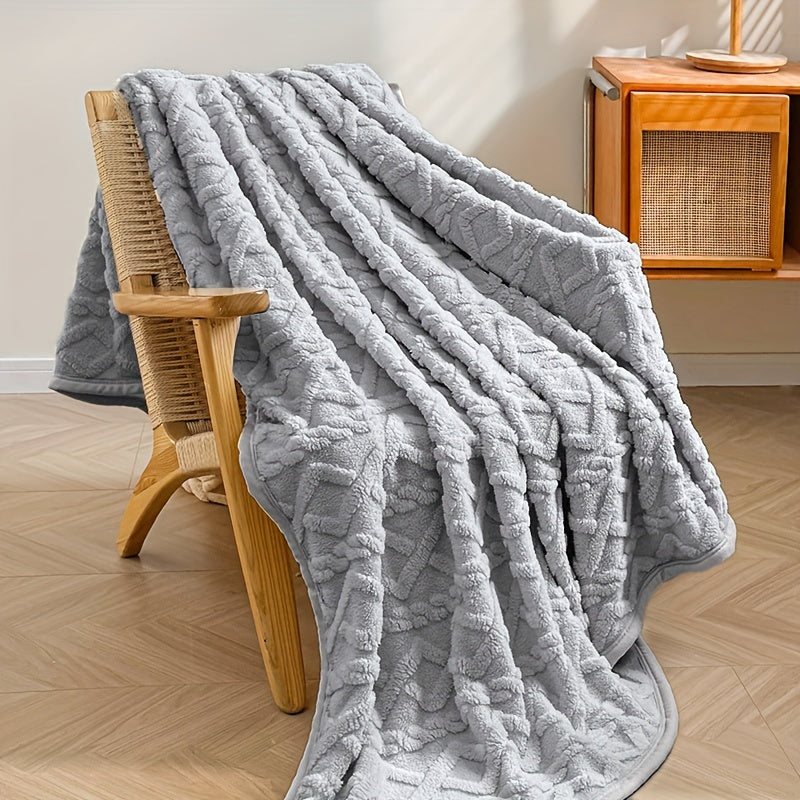 Soft Fleece Throw Blanket for Couch Bed or Chair Cozy Warm Winter Use