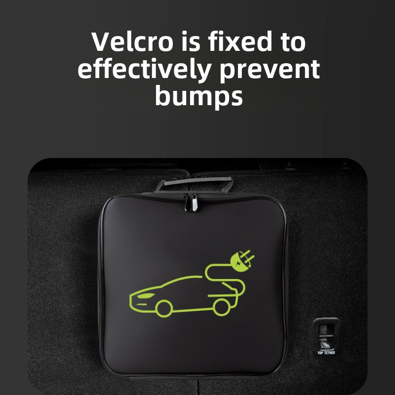 Storage Bag for 2 EV Charging Guns Waterproof Charger Storage Bag