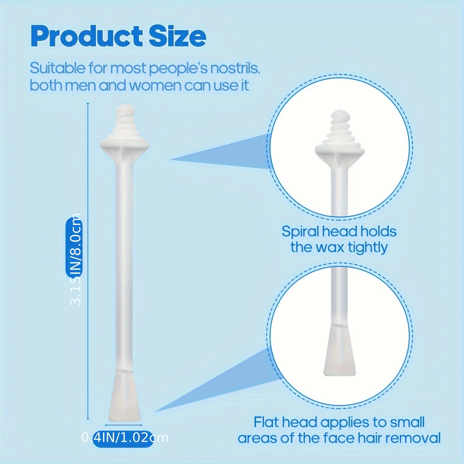 Nose Wax Sticks 10/40/60/100pcs Nasal Hair Removal Applicators