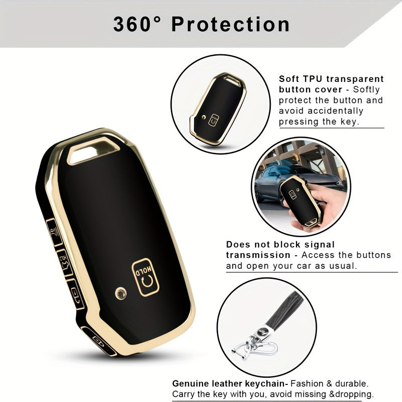 Universal TPU Key Fob Cover in 5 Colors for Car Key Protection