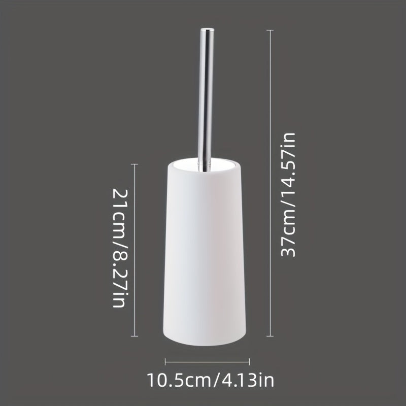 Набор щеток для унитаза с подставкой, съемная пластиковая щетка с длинной ручкой, гибкая щетка для чистки унитаза, инструмент для уборки в ванной без мертвых углов, идеален для школьных принадлежностей для уборки.