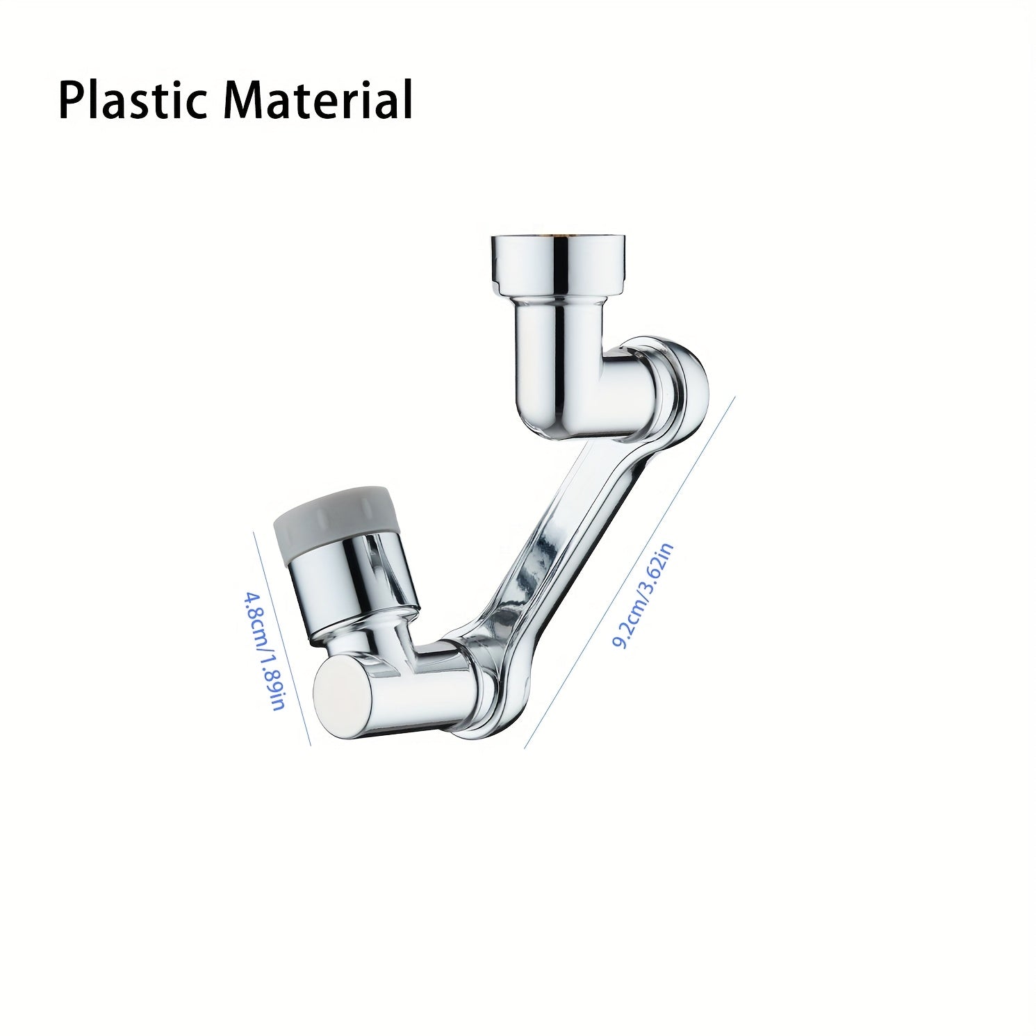 ABS Plastic Faucet with Rotating Aerator Dual Water Outlet Modes Bubble and Shower