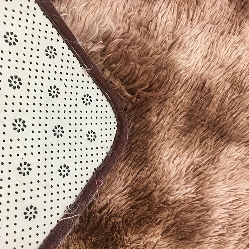 Современный простой плюшевый мягкий ковер с узором «тай-дай» — роскошный и впитывающий воду, нескользящий и устойчивый к пятнам, идеально подходит для гостиной и спальни — идеальное украшение дома и коврик