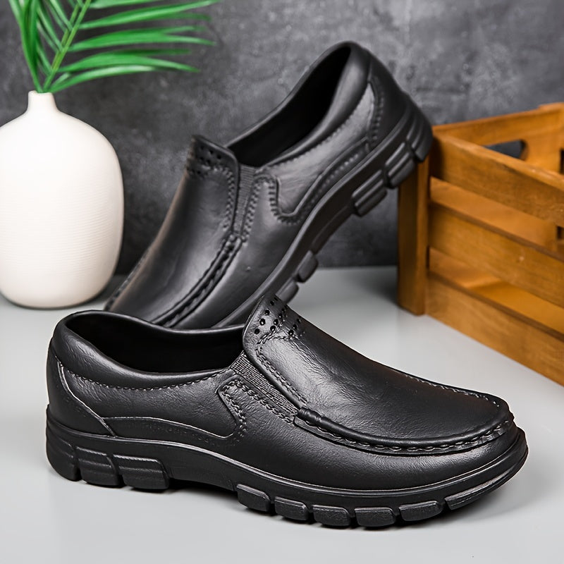 Zapatos casuales de trabajo para hombre, de EVA para todas las estaciones, con punta redonda antideslizante y a prueba de polvo