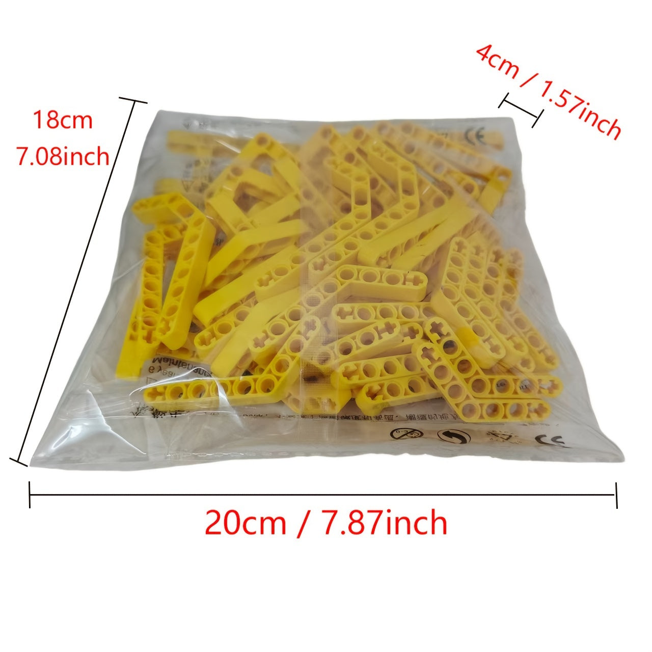 Набор из 40 технических строительных блоков-балок для самостоятельного строительства угловых рам и аксессуаров для подъемных рычагов