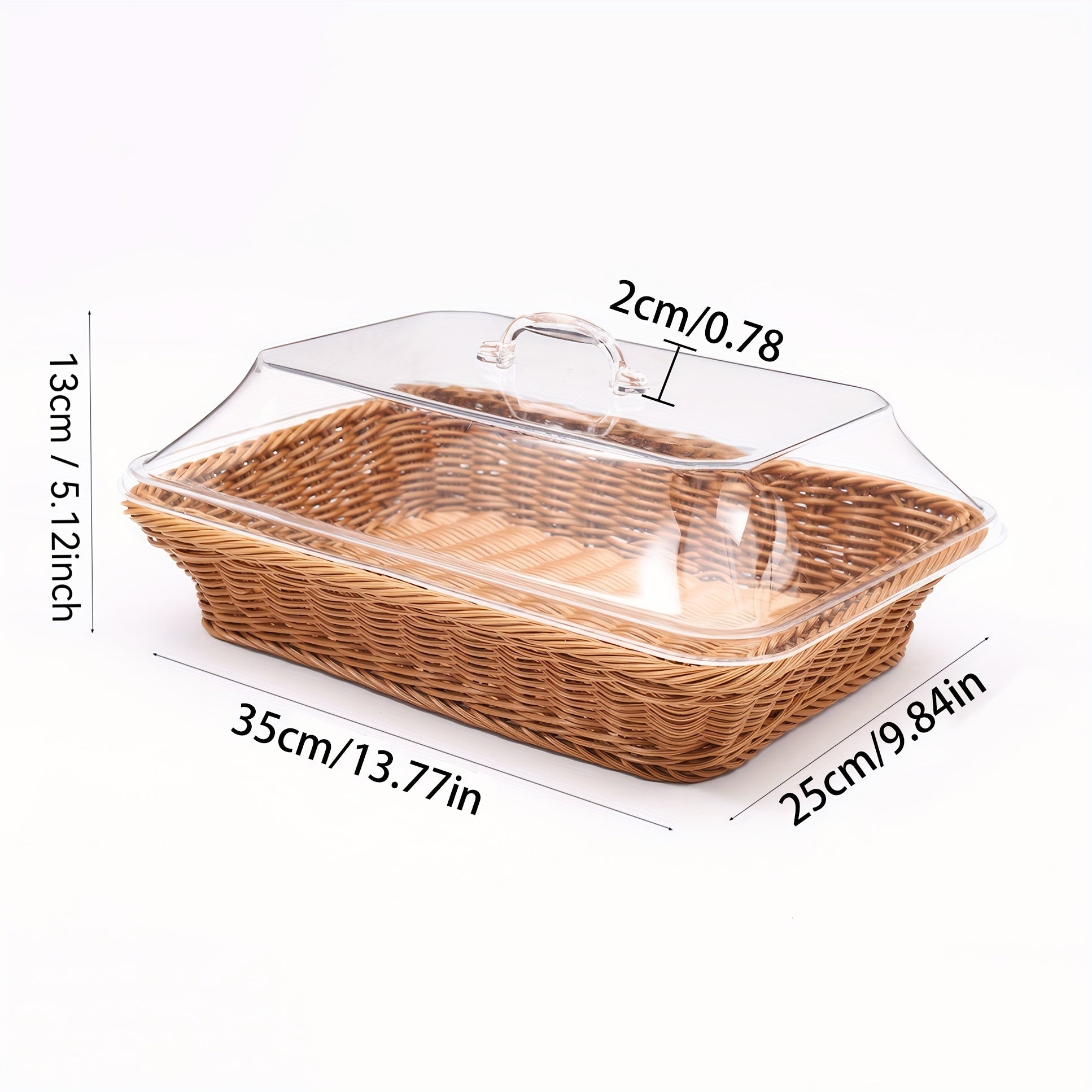 Akril non bochka qopqog' bilan, shirinliklar, mevalar va sabzavotlar uchun oshxona, restoran saqlash