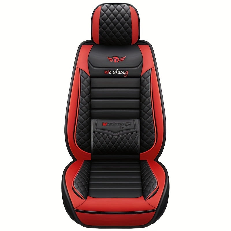 PU Leather Car Seat Cover with Sponge Filling Hand Washable Fits Major Models
