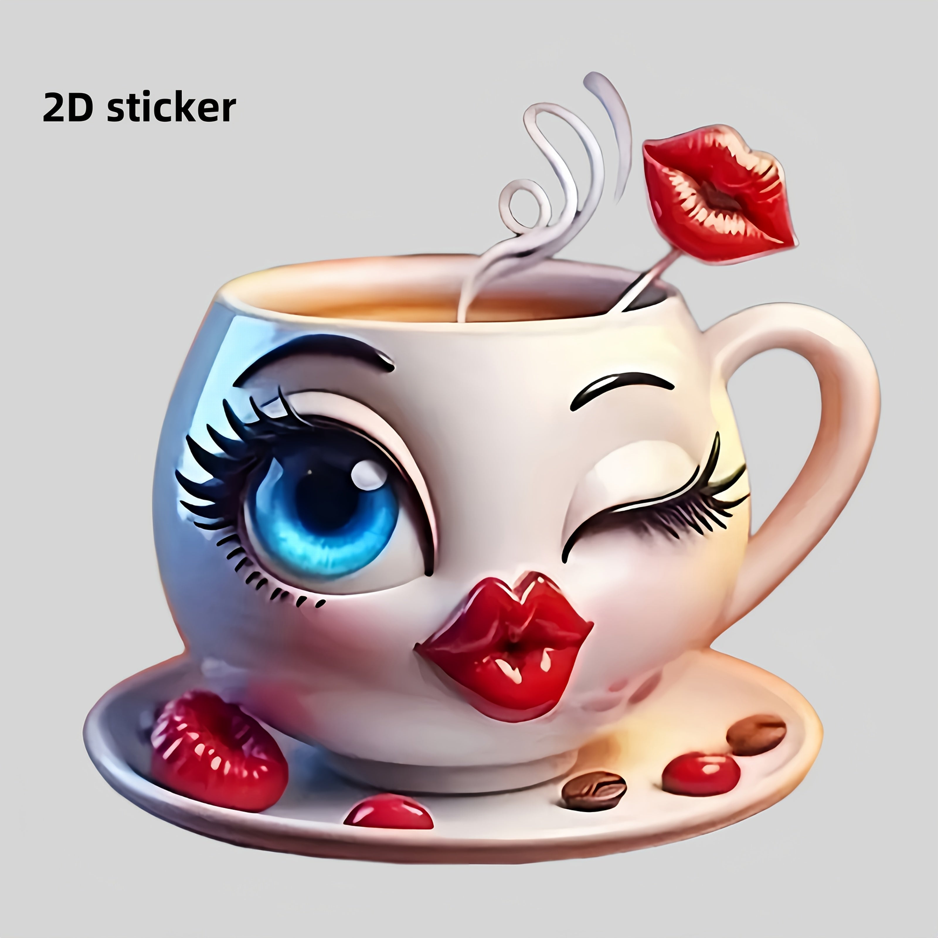 Cute Girl Vinyl Sticker Waterproof Decal for Cars Laptops Motorcycles