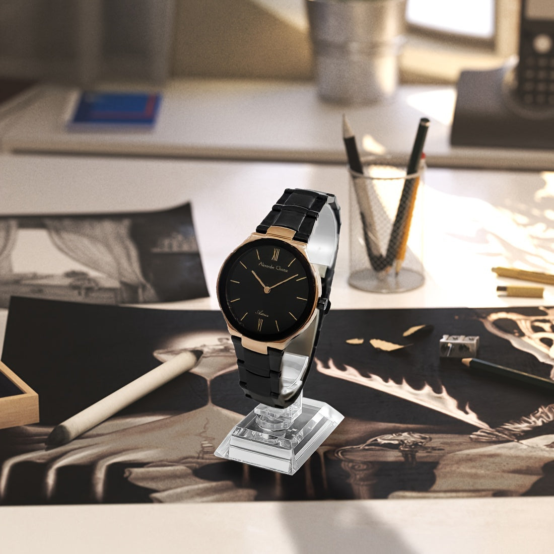 Набор из 10 прозрачных пластиковых подставок для часов и украшений в форме буквы C