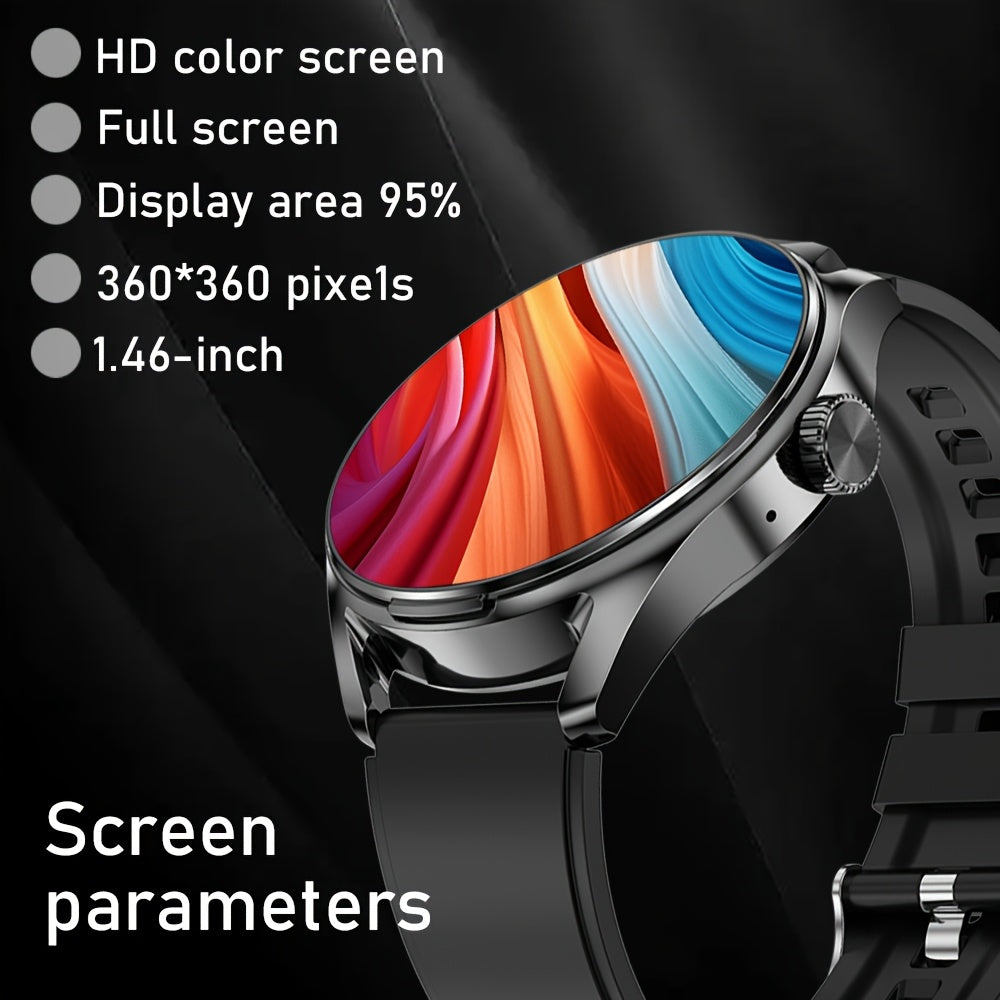 2-in-1 Aqlli soat va simsiz quloqchinlar 1.46 dyuymli HD displey NFC sport rejimlari