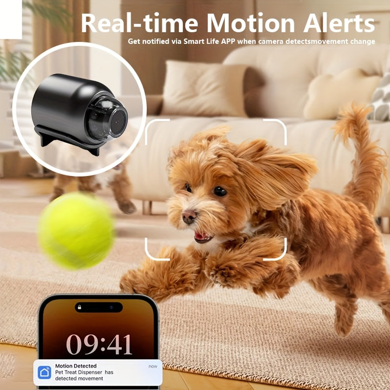Wireless Mini Camera with Magnetic Mount 480p Video Motion Detection USB Powered Home Security