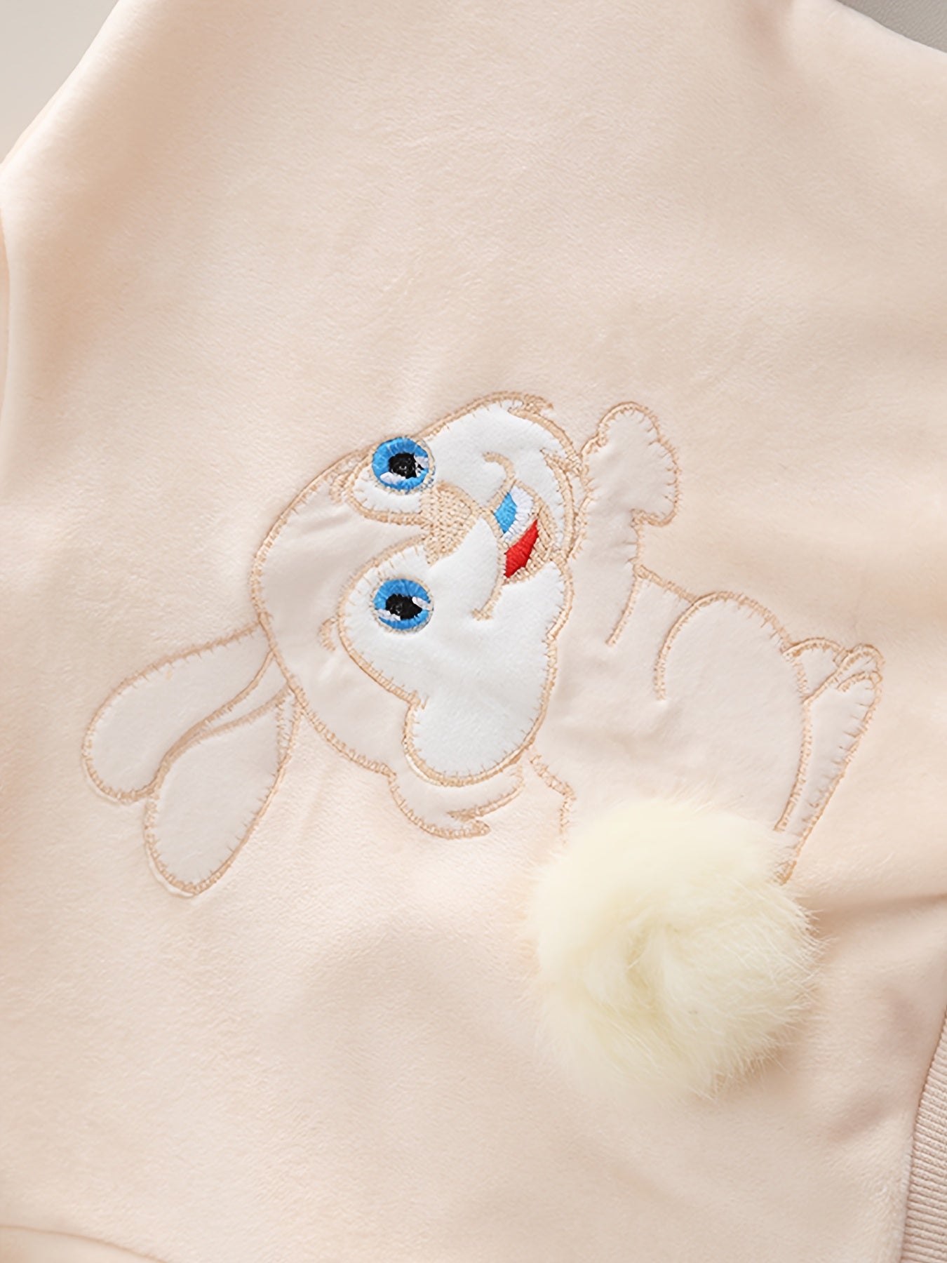 Детский комплект для девочек осень-зима: мультяшный кролик, велюровый свитшот, повседневная спортивная одежда