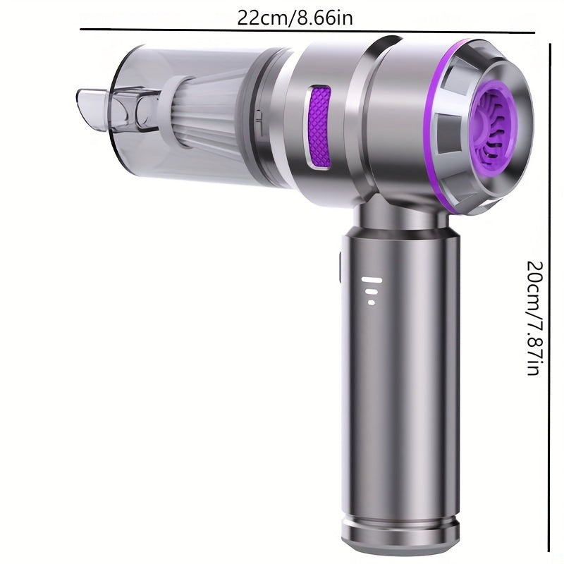 Portable Handheld Vacuum Cleaner With HEPA Filter And USB-C Rechargeable