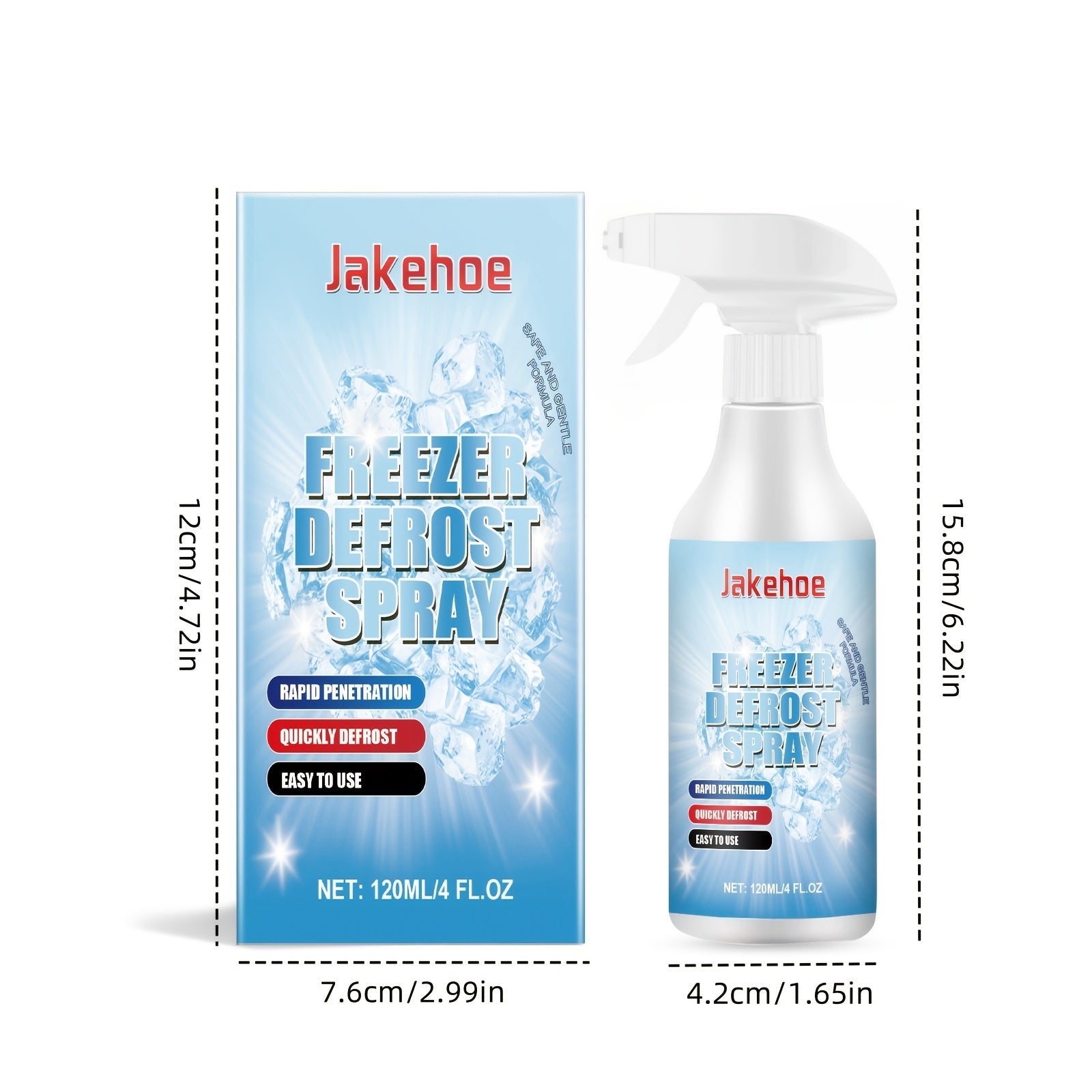 Muzlatgichingizni osonlik bilan eriting, bizning Ko'p Funktsiyali Muzlatgichni Erish Spray-dan foydalanib. Ushbu kuchli formula tezda muzni eritadi va muzni samarali olib tashlaydi, bu esa uni turli xil muzlatgichlar va muzlatgichlar uchun mos qiladi.