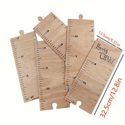 Regla de altura de madera para decoración de interiores, herramienta de medición para seguimiento de altura