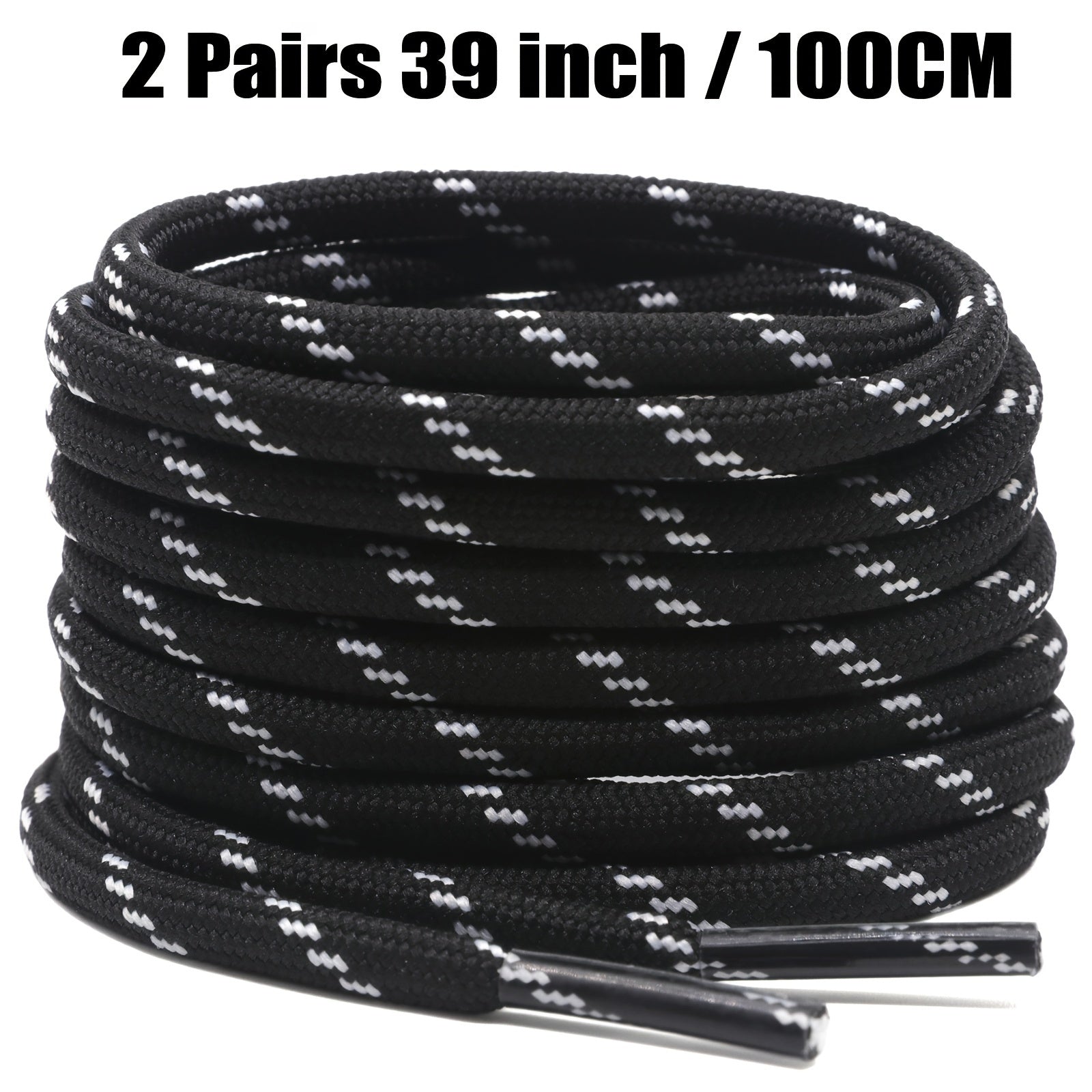 Unisex Thickened Round Climbing Shoe Laces for Hiking and Work Boots