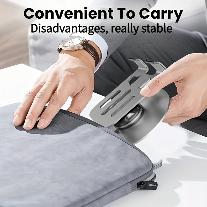 All Metal 360° Rotatable Foldable Phone Holder for Streaming Carbon Black