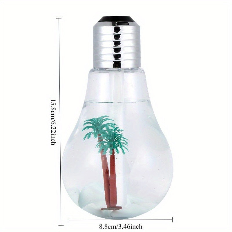 Mini humidificador de aire silencioso para escritorio con luz de color y control de niebla