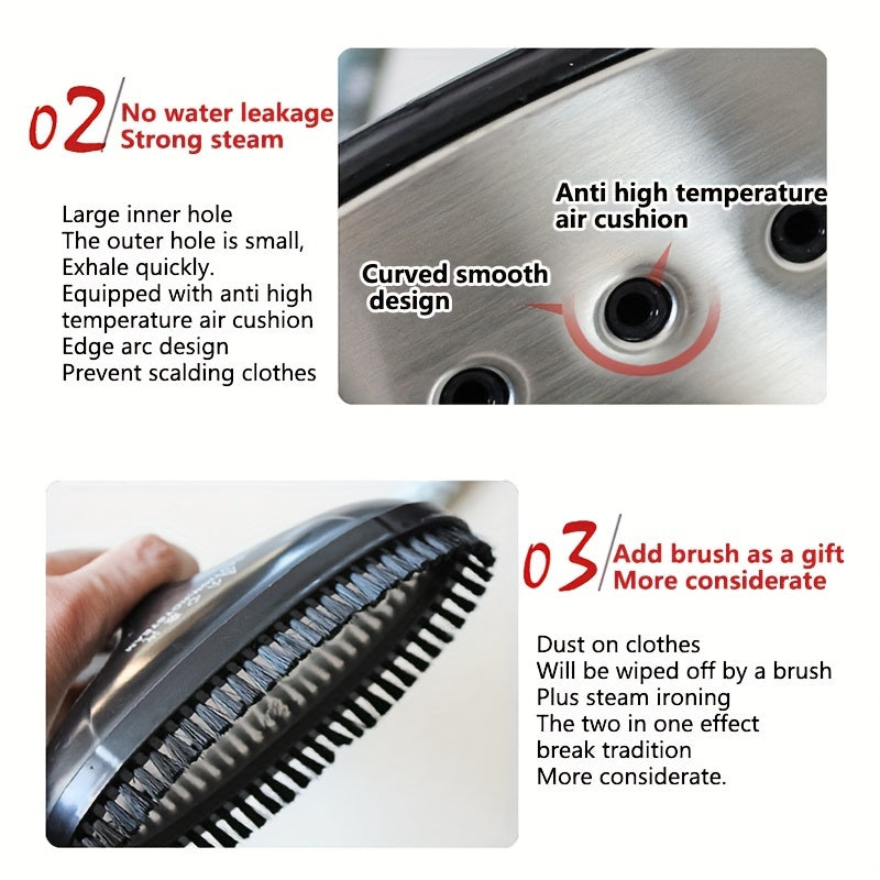 Steam Iron Accessory Kit with Anti-Scald Handle and Nozzle for Home Use