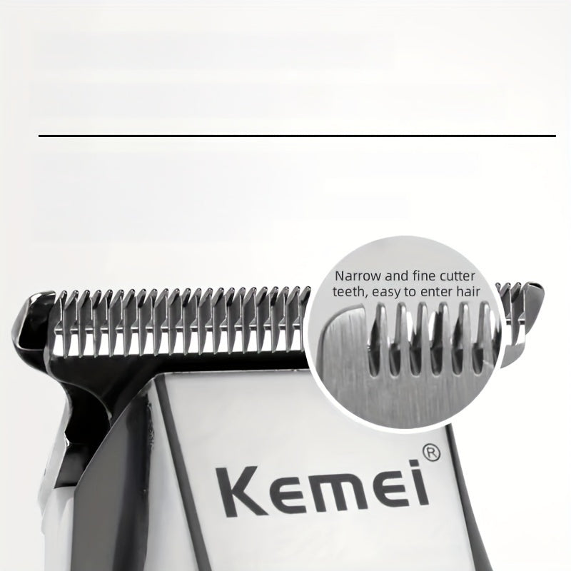 Cortapelos profesional para hombres con pantalla LED, recargable por USB, múltiples velocidades y cuchillas de precisión