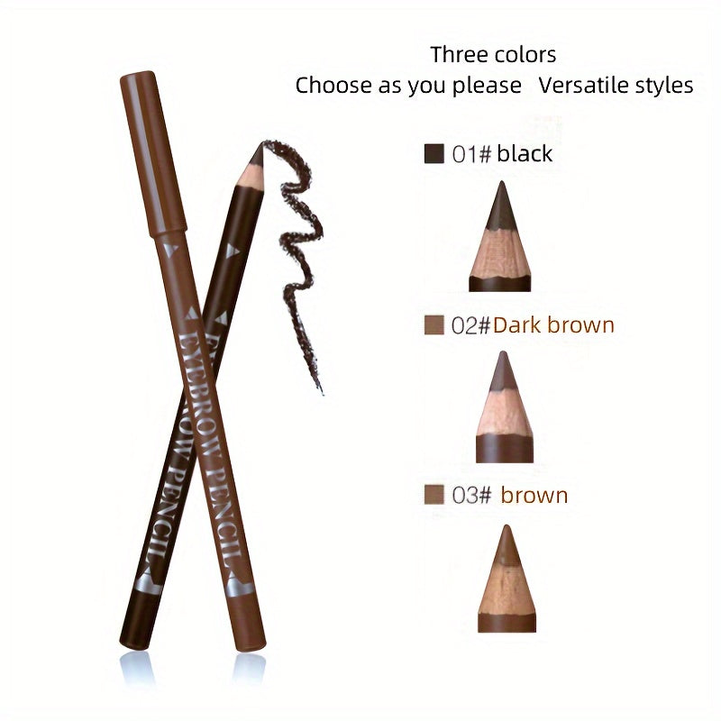Waterproof Eyebrow Pencil for All Skin Types Long-Lasting Smudge-Proof