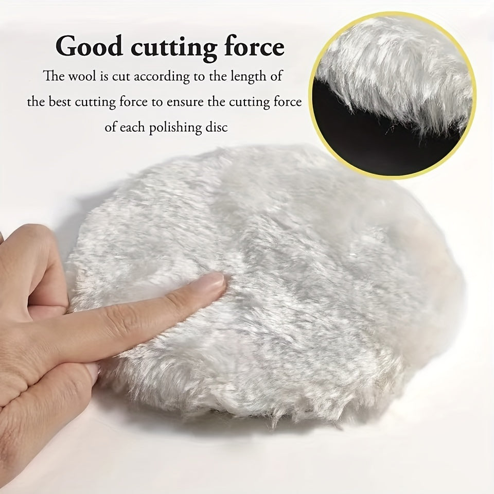 Набор для полировки автомобиля в домашних условиях, имитация шерстяных волокон, полировальные диски 5/7 шт.