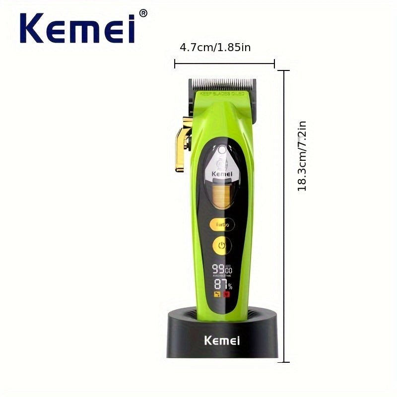 Cortapelos inalámbrico profesional con cuchillas DLC y motor de alta velocidad